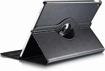 Rotating Case for iPad Pro 12.9-inch 2017/2015 Old Model, 2nd & 1st Generation, 360 Degree Rotating Stand Protective Cover, Auto Sleep/Wake,Black