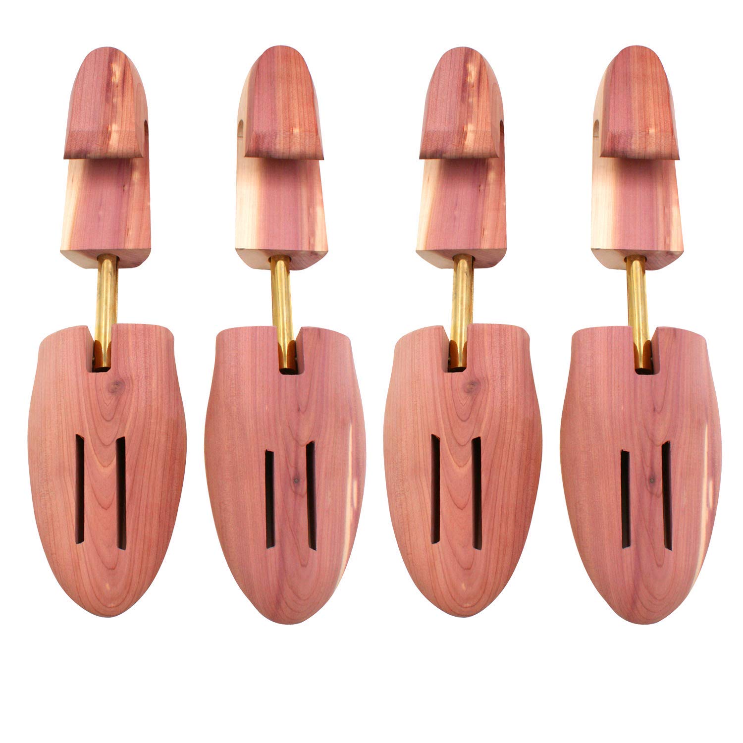 kilocircleMen's Red Cedar Shoe Tree Single Tube 2 Packs Yellow Size: Small (Fits Shoe Size 7-8.5)