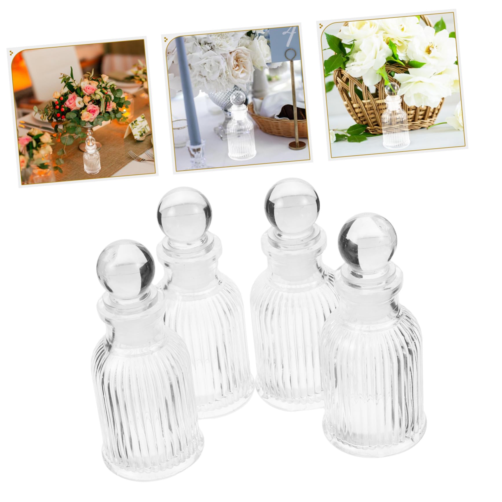 TOPBATHY 12stücke Weihwasserbehälter Glasflaschen Nachfüllbar für Kirche und Religiöse Zeremonien Transparent Weihwasserflaschen mit Kreuzmotiv für Christliche Anlässe