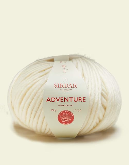 Sirdar Adventure Super Chunky, Polar (100), 200g