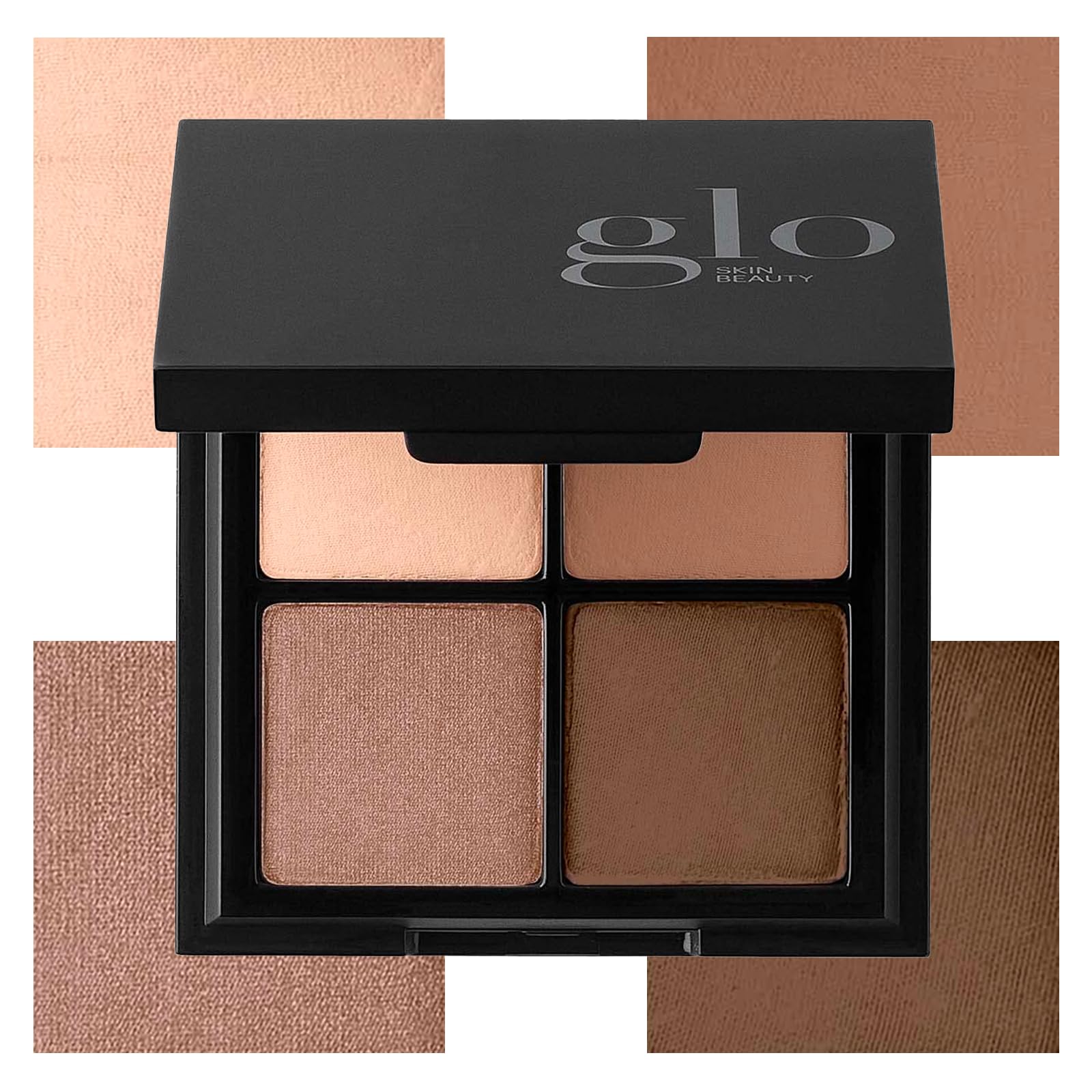 Glo Skin Beauty Eye Shadow Quad | Expertly Matched Shades for A Custom Eye Statement, (Cool Glow)