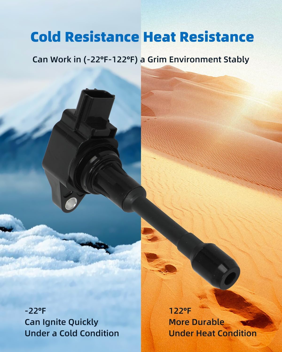 ECCPP 4 ignition coils with 4 iridium Spark Plugs UF719,coils packs,for Nissan Versa 2012-2019 1.6L 1.8L,Versa Note 2014-2019 1.6L,Micra 2015-2019 1.6L UF719