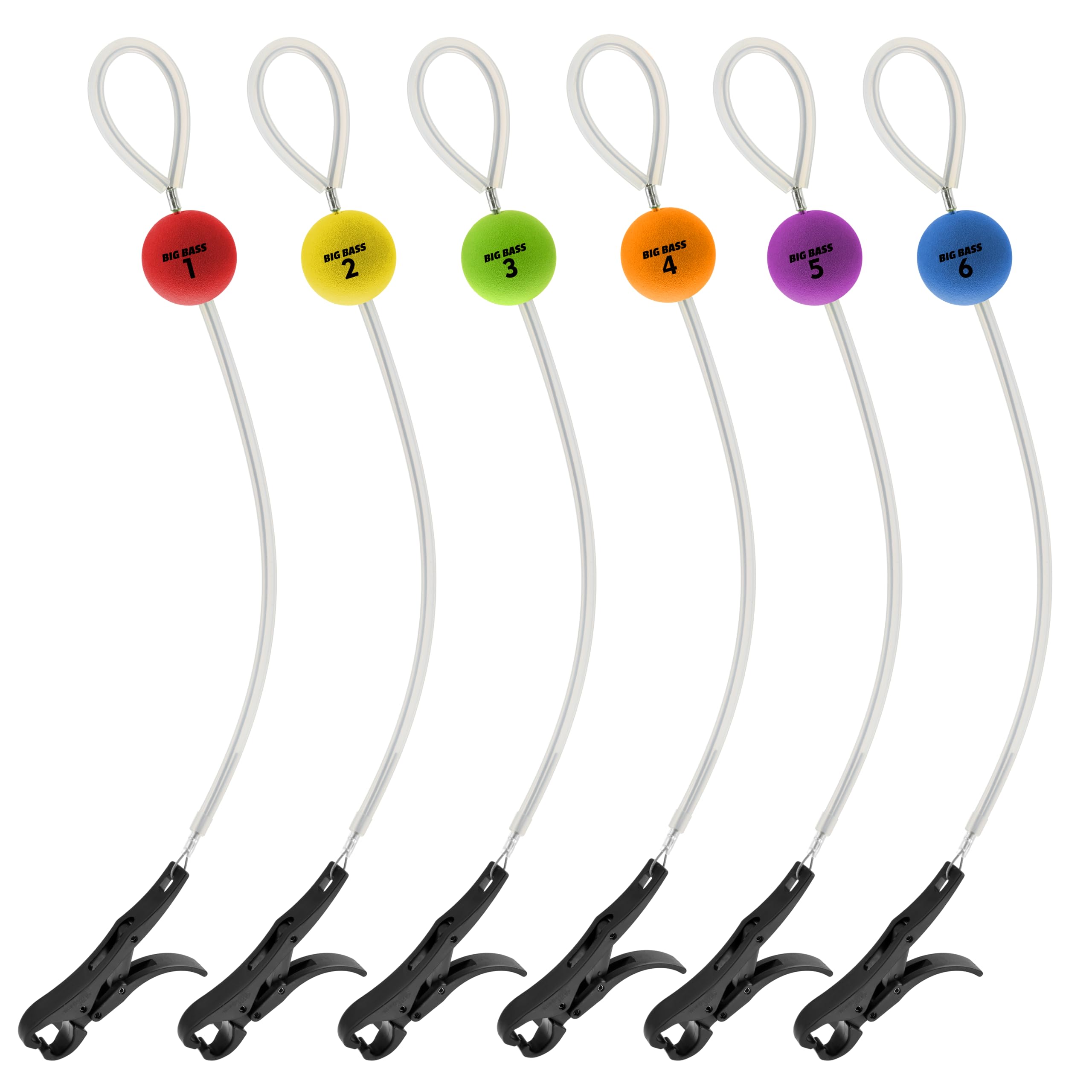 AMBITIONJUMP Cull Tags for Bass Fishing, Fish Culling System with 6 Color-Coded Tags, No Puncture Style Tournament Bass Fishing Accessories