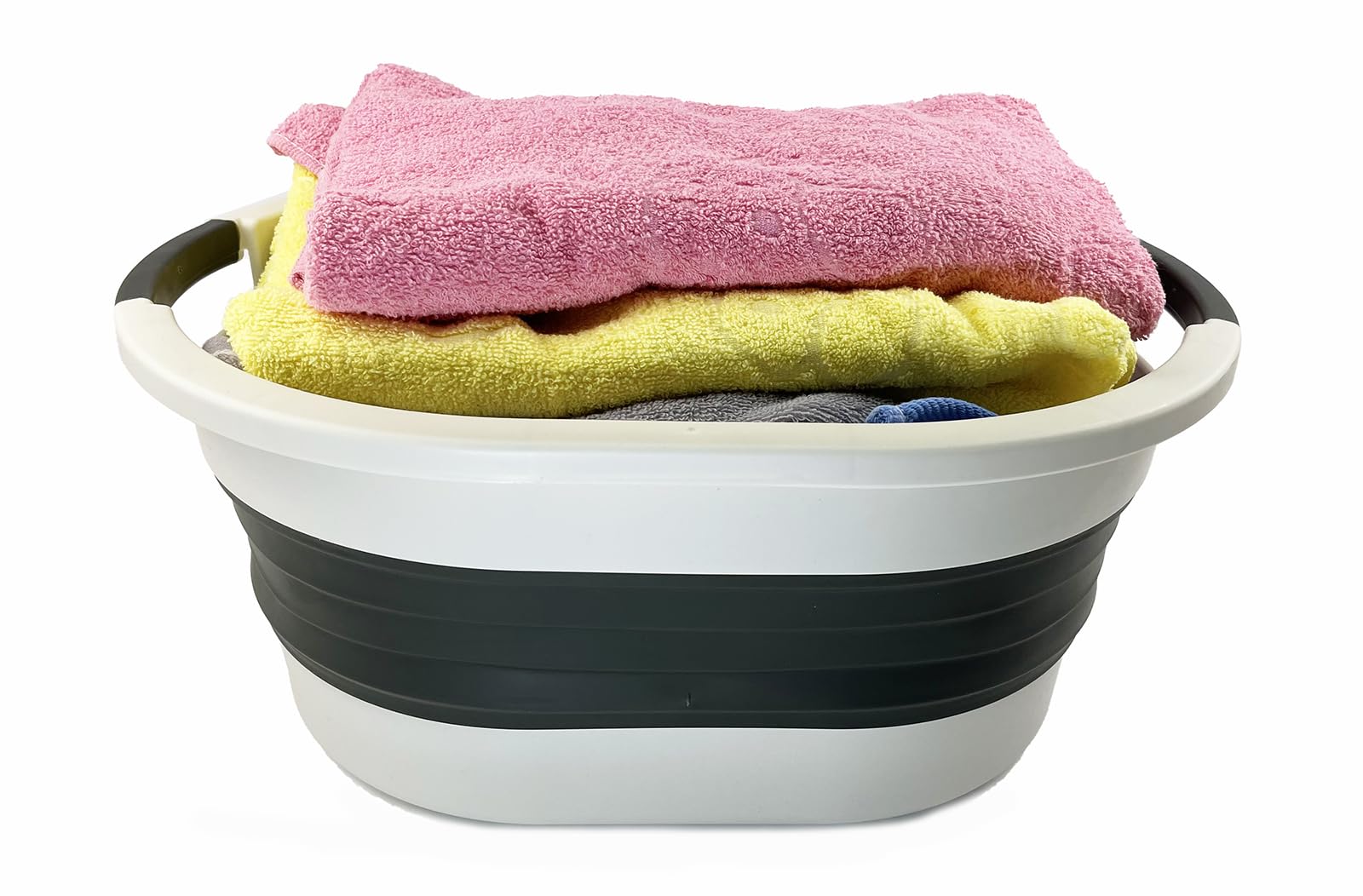 Washing Basket SAMMART 23L Collapsible Plastic - Foldable Pop Up ...
