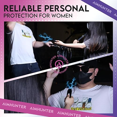 Miniatura 5 de AIMHUNTER Stun Gun for Woman Stun Gun Rechargeable 22,000,000 Volts with LED Flashlight Safety Switch