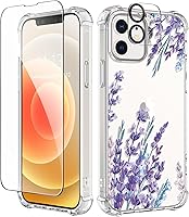 Vista 146 de GVIEWIN - Funda para iPhone 11 con protector de pantalla + protector de lente de cámara, cubierta protectora transparente suave de poliuretano