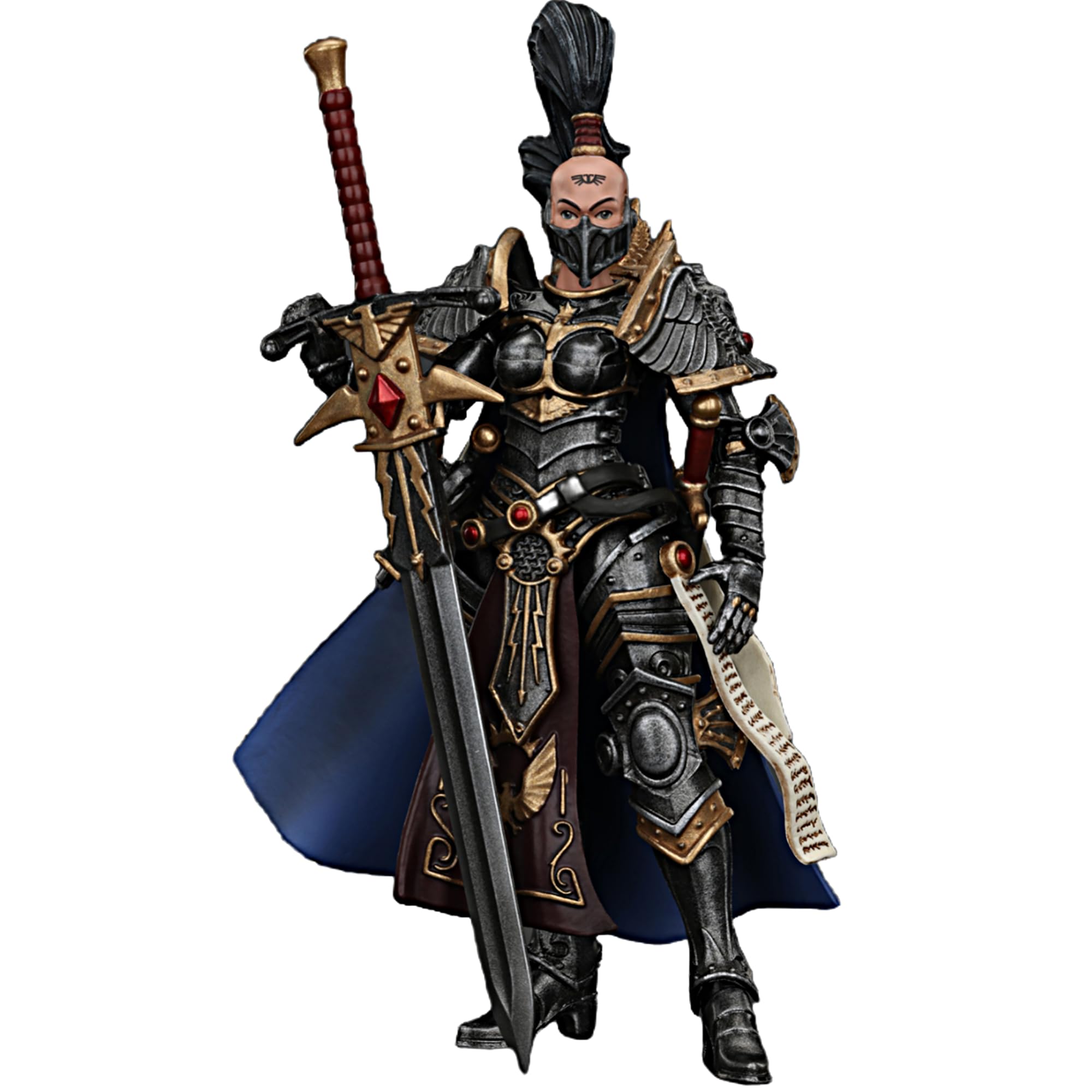 JOYTOY Warhammer 40k 1/18 figurka siostry ciszy rycerz dowódca Jenetia Krole 10,8 cm kolekcjonerskie prezenty, zabawki dla dzieci w wieku od 15 lat i dorosłych