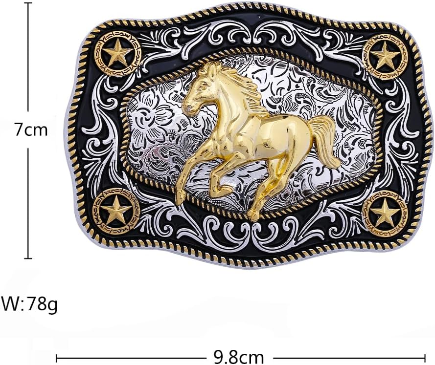 Western Cowboy Belt Buckle with Animal Pattern for Men & Women - Image 4