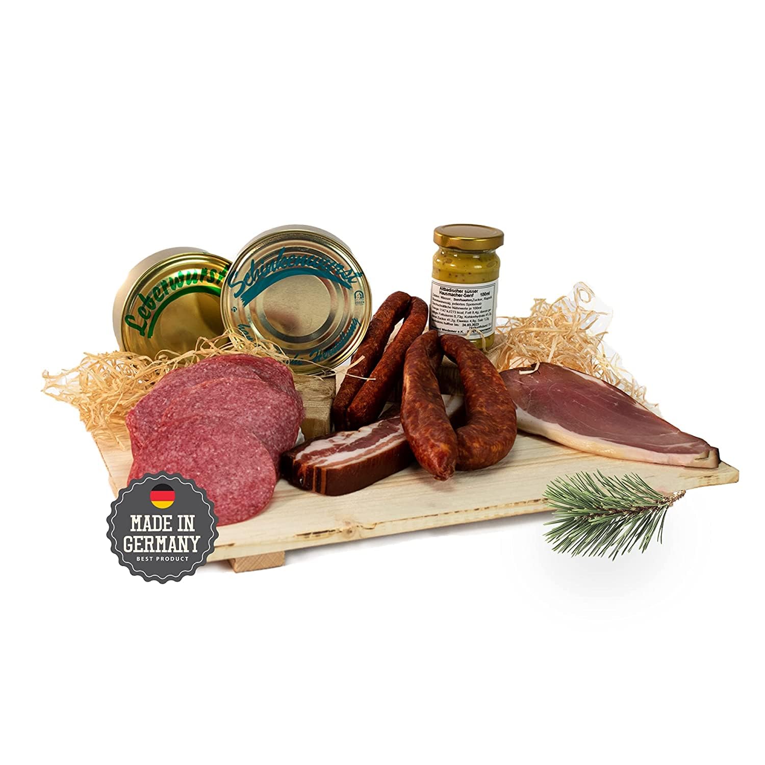 Schwarzwald Metzgerei Geschenkkorb 8-teiliger Präsentkorb mit Wurstspezialitäten