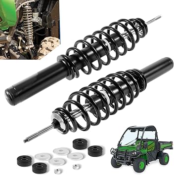 AM137957 Front Coil-over Spring Shock Absorbers 2 Pack With Bushings Washers for Gator HPX, HPX 615E 815E/Gator XUV620I 4x4/Gator XUV850D 4x4 Replace #AM137957#AM135372