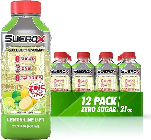 SueroX Bebida deportiva sin azúcar para hidratación y recuperación, bebida de hidratación con electrolitos con 8 iones, bebidas deportivas sin