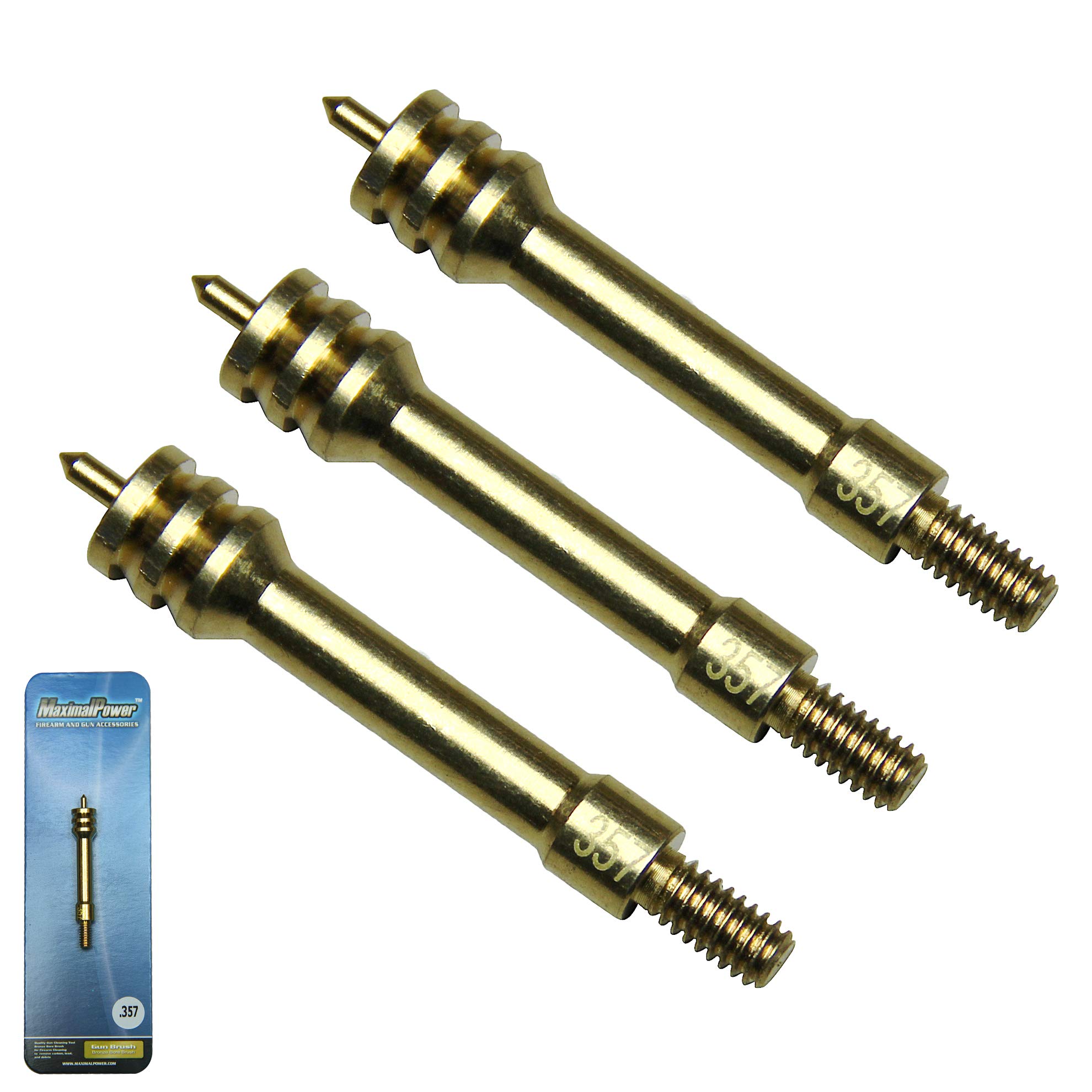 MaximalPower™ Gun Cleaning Jag .30/.308 Caliber 8-32 Thread Brass 6460-30 Brush (3 Pack)