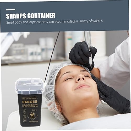 Miniatura 3 de Caja de almacenamiento Sharps Container Sharps Collection Bucket Plastic Blades Container Needle Disposal Containers Broken Blades Case Small Blades