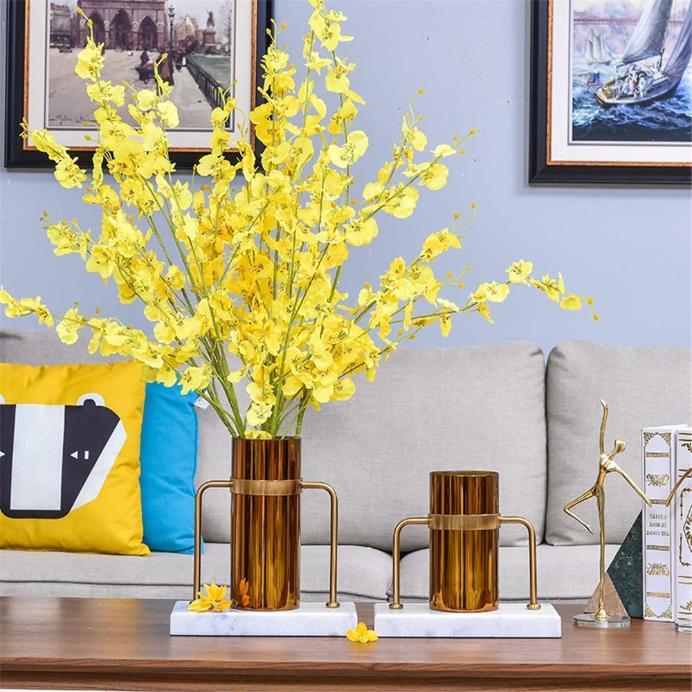 Vase en fer durable résistant à la corrosion petit format pour fleur unique design