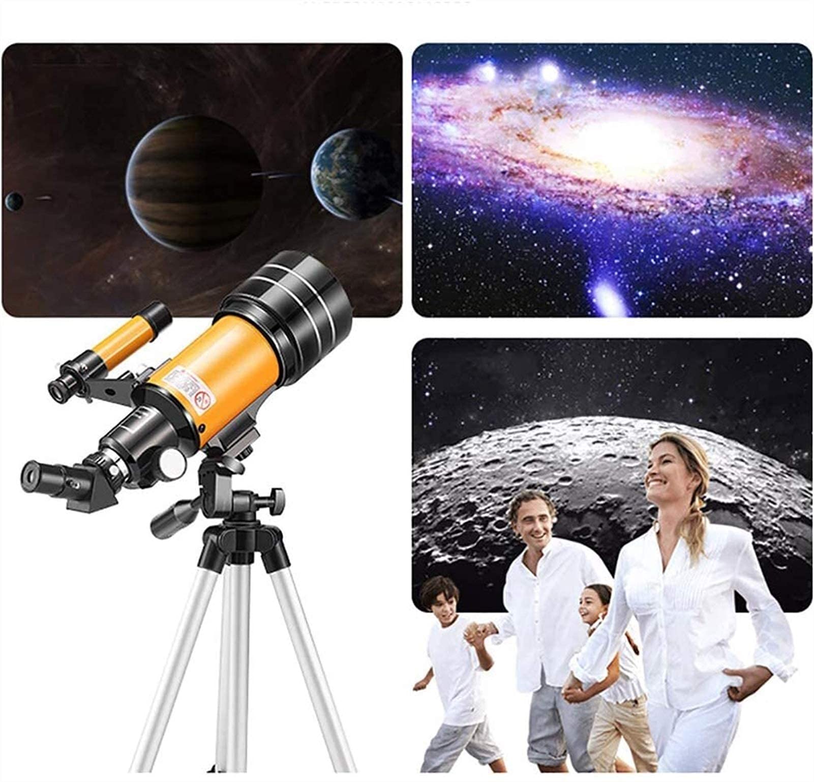 Profesjonalny teleskop astronomiczny z zoomem z klipsem do telefonu Outdoor HD Night Vision 150X refrakcyjny głęboki kosmos oglądanie księżyca prezenty