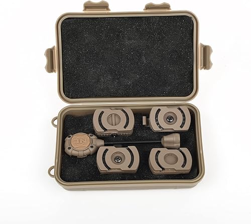 Miniatura 7 de Luz táctica para casco con lámpara LED IR blanca y roja, accesorios militares para casco Mich Fast Helmet Molle System Picatinny Rail, luz de señal