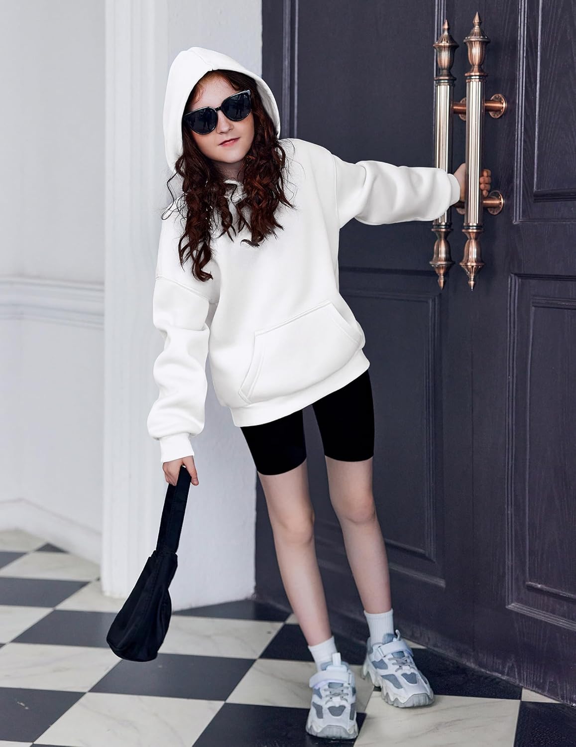 Arshiner Girls Oversized Hoodies Fleece Pullover Sweatshirts Kids Fashion Casual Outfits Fall Winter Clothes - Image 4