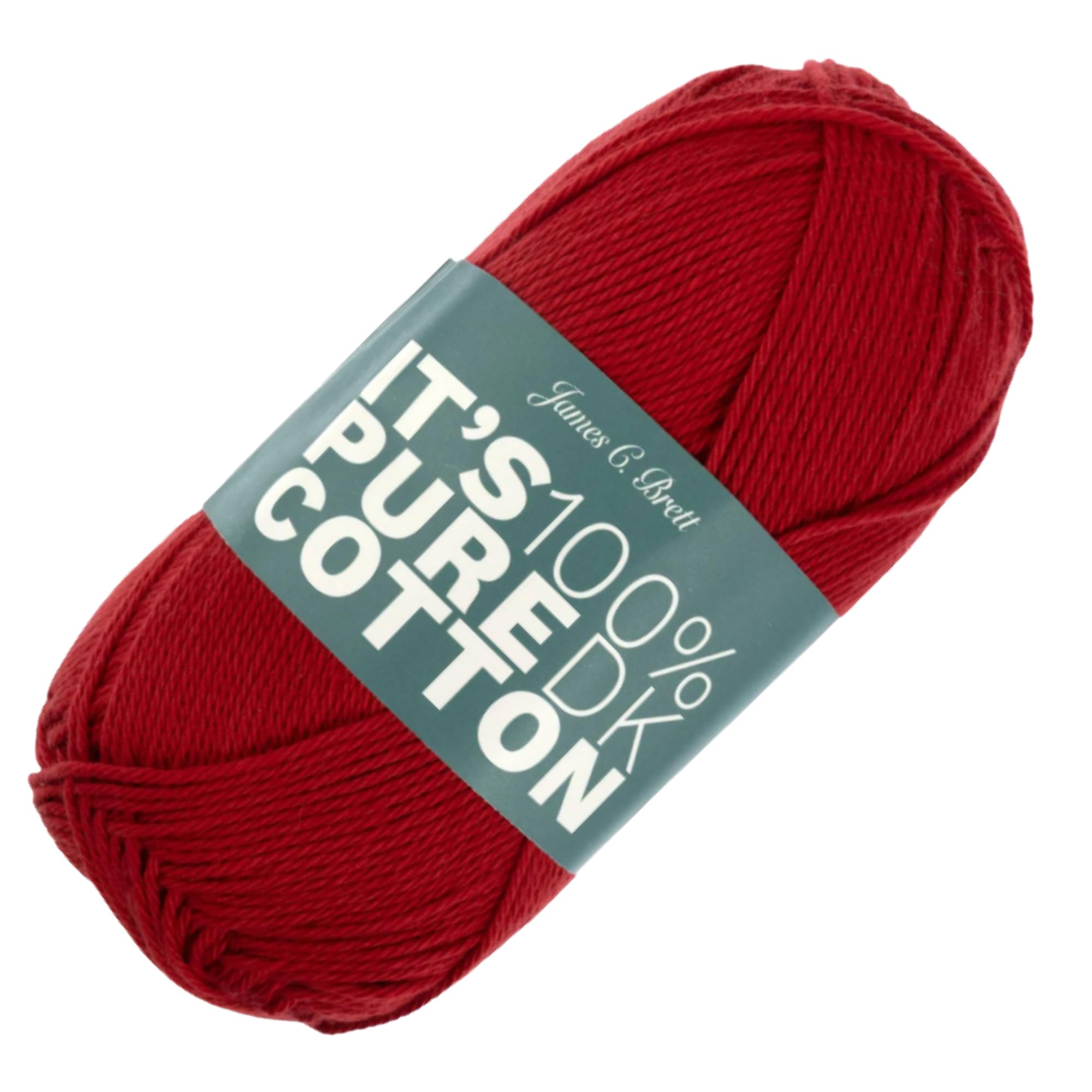 It's Pure Cotton DK 100g - James C Brett - 100% Cotton Soft Breathable Double Knitting Yarn for Knitting and Crochet (IC12 - Red) — image 1
