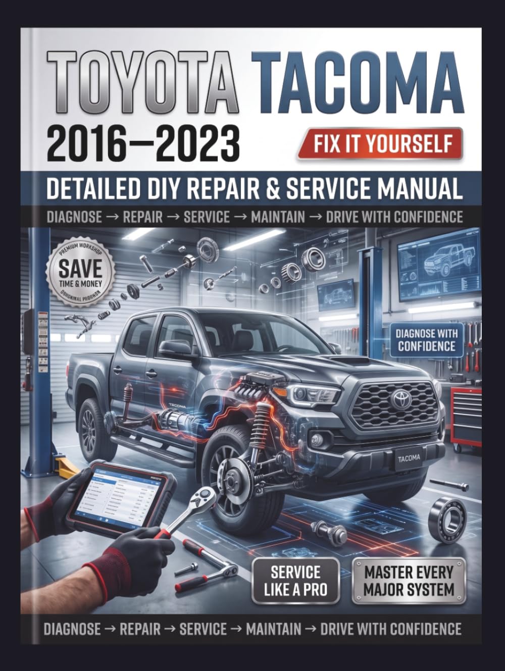 Toyota Tacoma 2016 – 2023 Detailed DIY Repair & Service Manual: The Definitive Step-by-Step Guide to Routine Maintenance, Advanced Diagnostics, and Total Overhauls—Comprehensive Coverage for Every SR