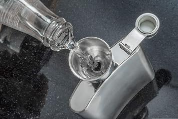 SE Stainless Steel Funnel for Flasks Bottles and Mini Bottles, Small Steel Drink Funnel for Filling Drinking Liquor Flask, Transferring Oil, Juice, Milk -HQ93