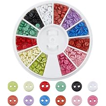 300Pcs 3mm Round Resin Button, 2-Hole Flatback Craft Round Blazer Buttons with Box, Suit Coats Fasteners for Shirts Blouse Garments DIY Crafts