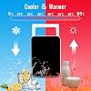 Mini Fridge for Bedrooms 10L/12 Cans with AC/DC Powered, Quiet Mode, Small Skincare Portable Beauty Fridge for Cosmetic, Office or Car, Black [Energy Class F]