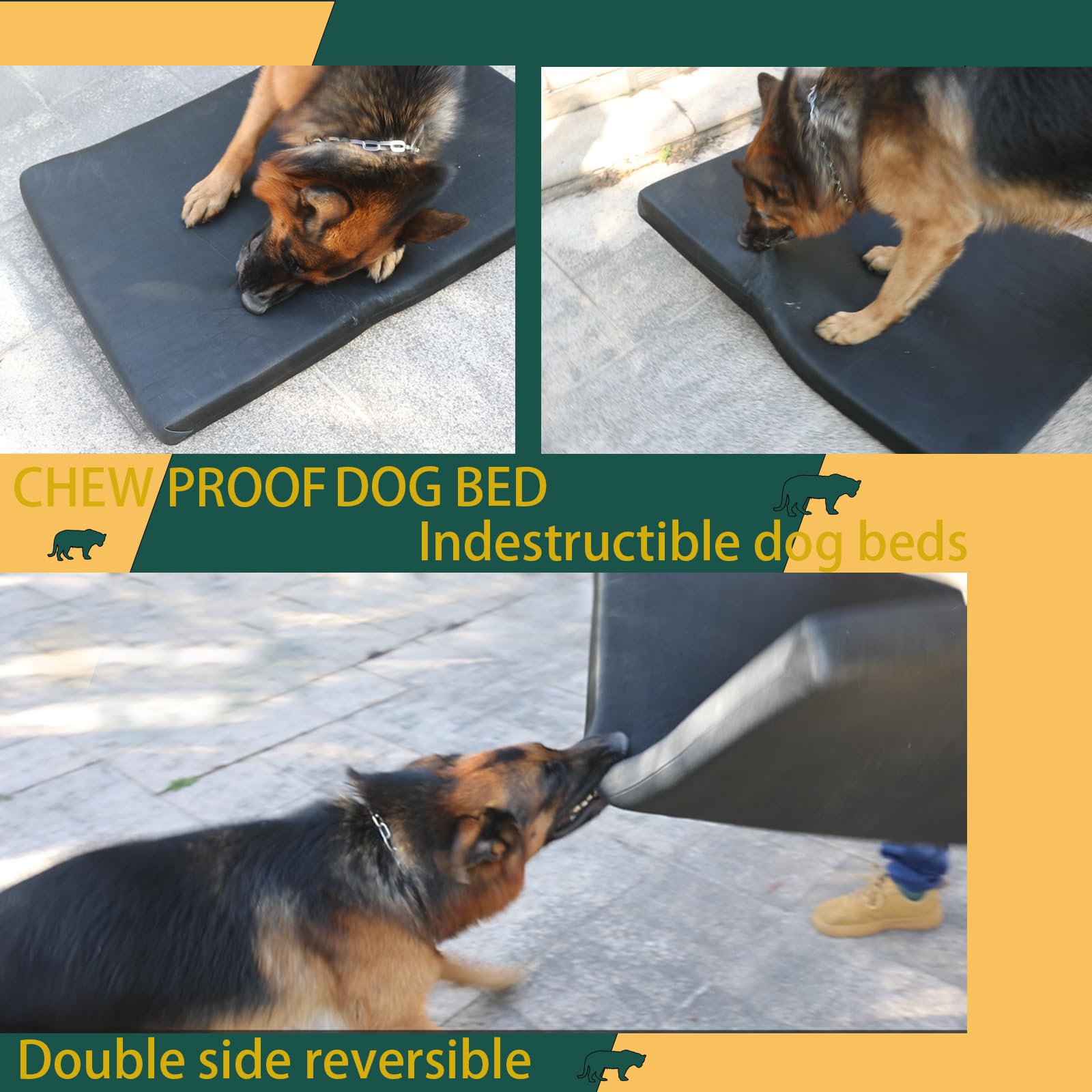 Unzerstrbares Hundebett Fr Groe Hunde - Waschbar Robustes Kissen Fr  Aggressive Kauer