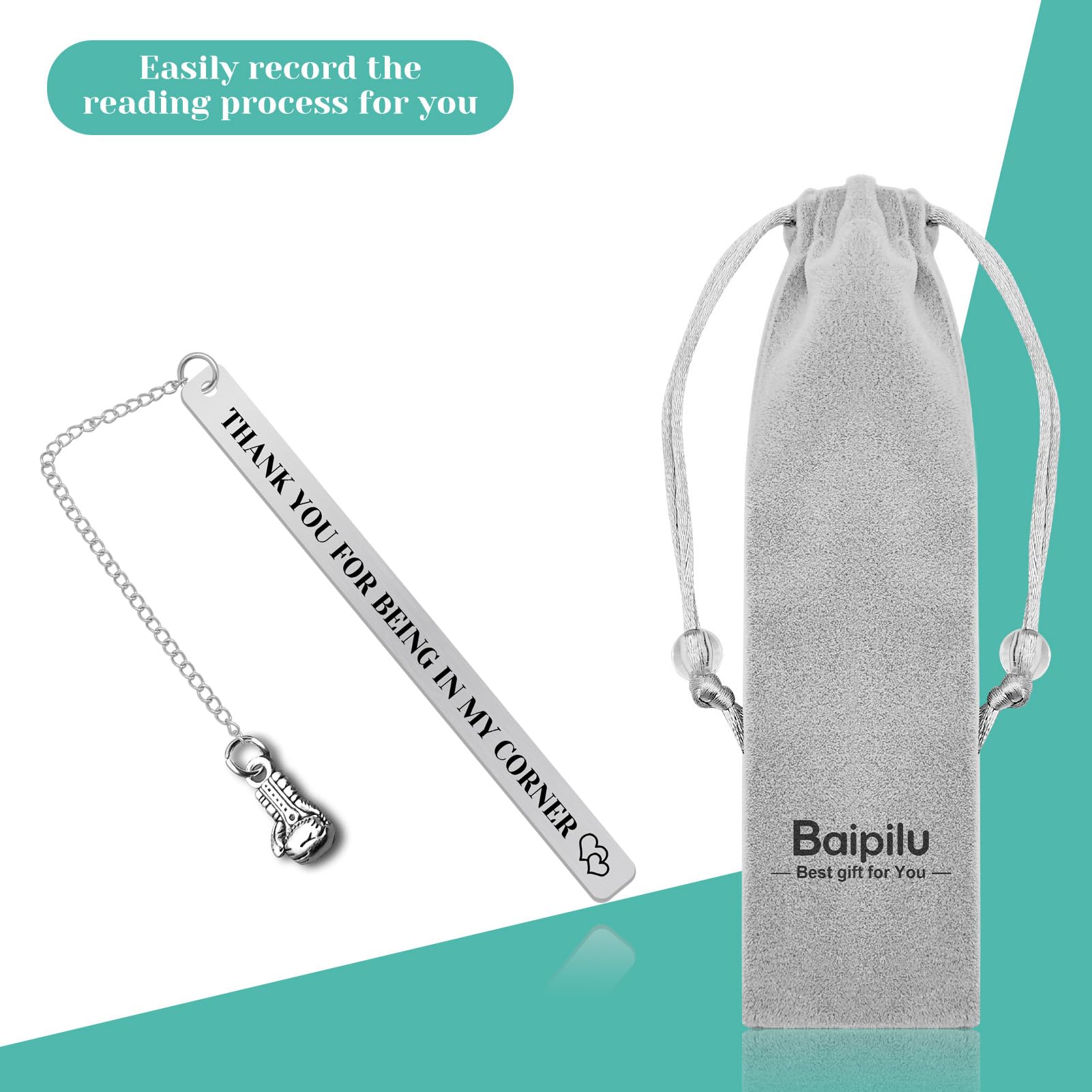 Boxing Gifts Fitness Bookmark Thank You Gift for Boxing Coach Leader Teacher Coworker Boxer Appreciation Present Bookmark Sports Lovers Future Boxer Thank You Present for Men Women