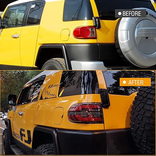 Miniatura 7 de TT-ABC Ultimate Mods - Luces traseras para Toyota FJ cruiser 2006-2020, luces traseras LED, lámpara modificada (ahumado)