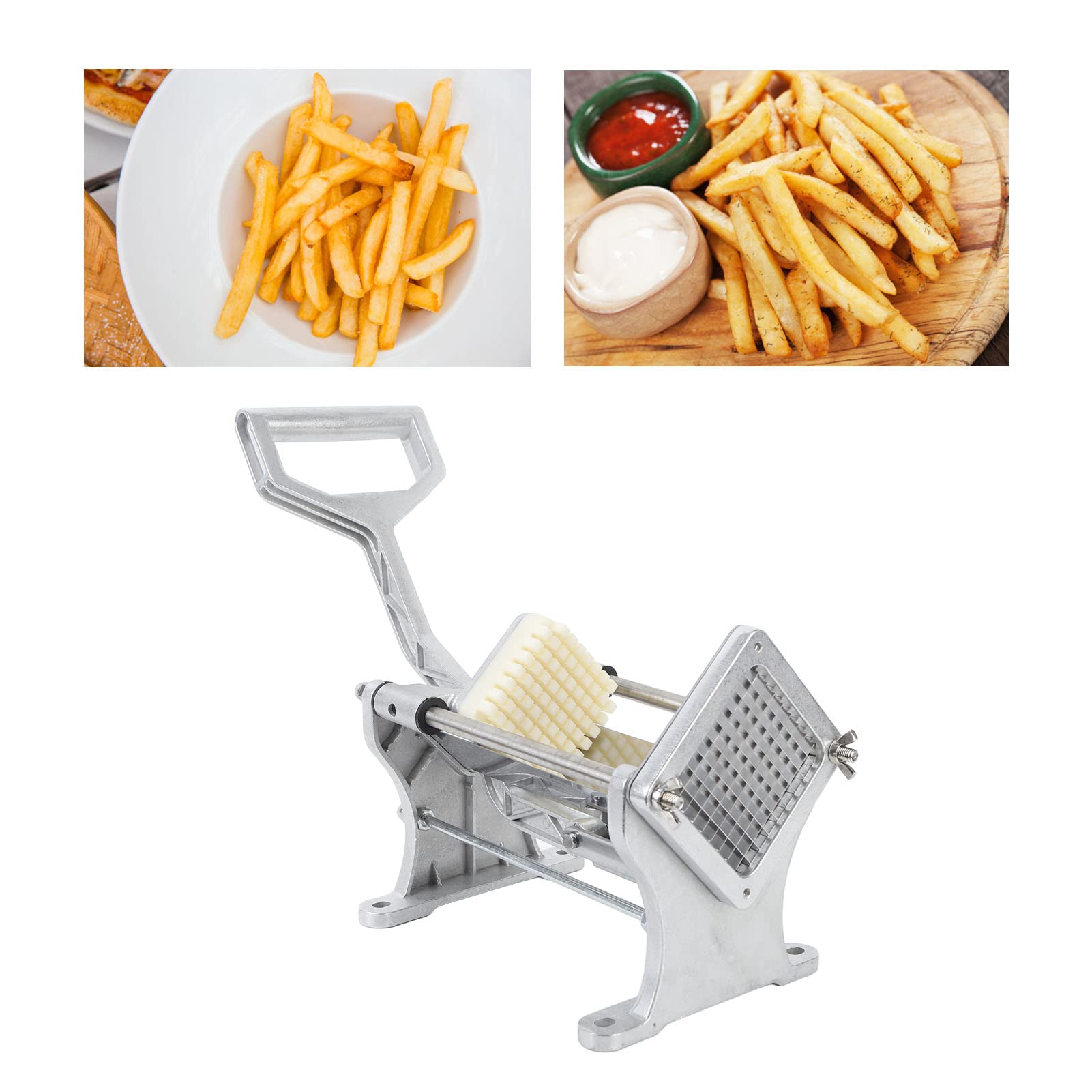 Cocoarm French Fry Cutter Potato Cutter, Stainless Steel Commercial Heavy Duty with Comfortable Grip Handle for Home Kitchen Use