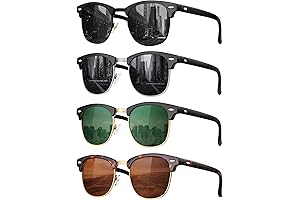 Classic Polarized Sunglasses Men Pack: Retro Style UV Protection Goggles