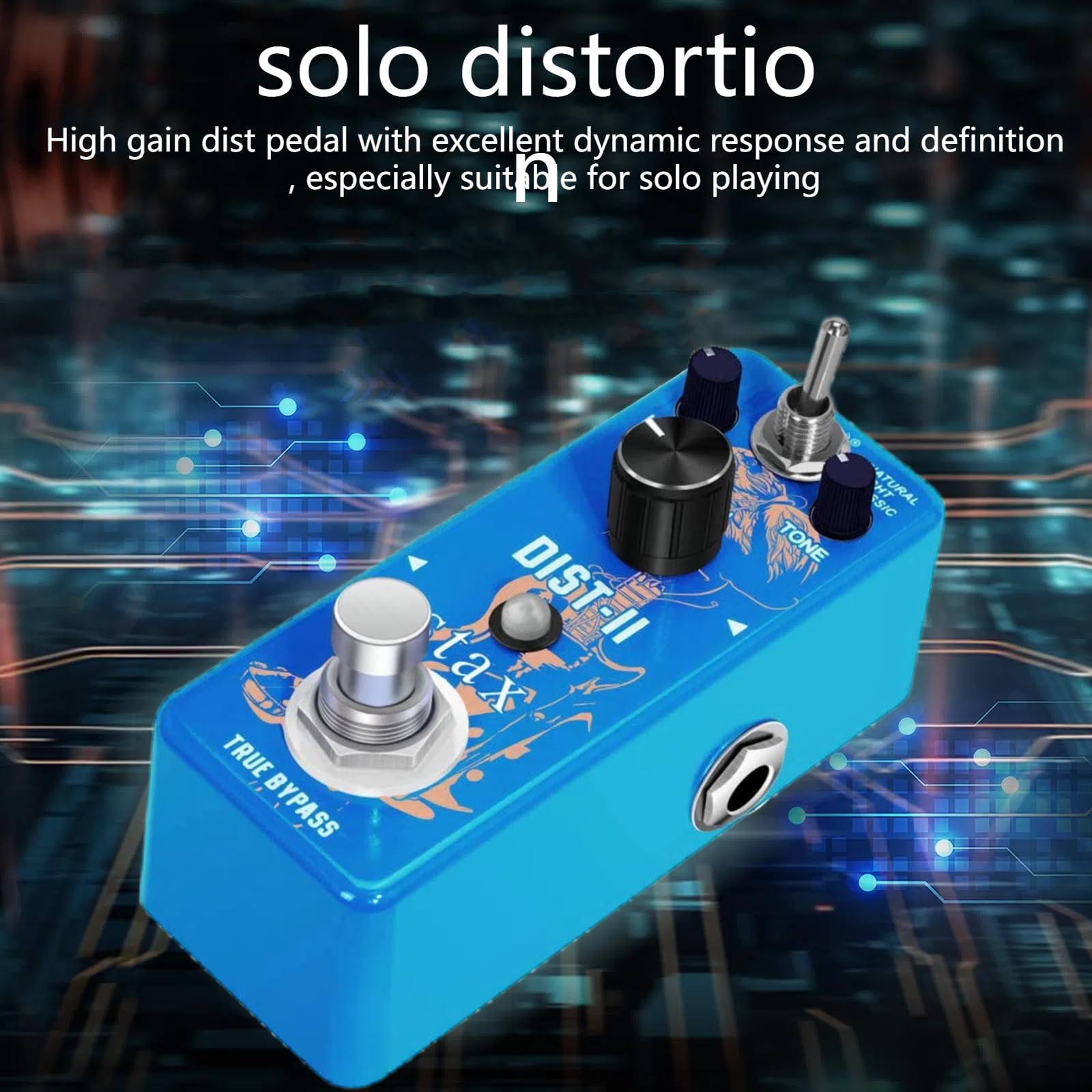 Amazon.com: Stax Distortion Guitar Pedal, Solo Mini Distortion 3
