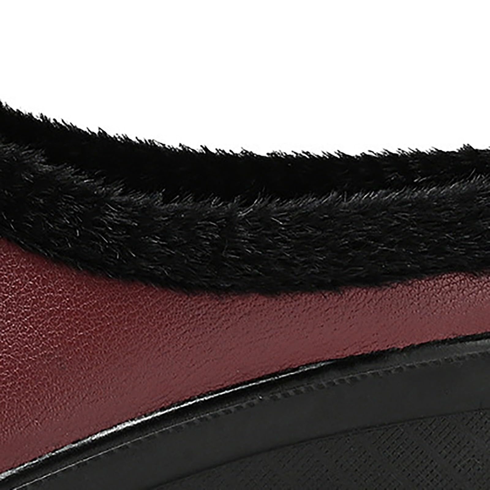 Scarpe invernali da donna, imbottite, ortopediche, comode, in pelle