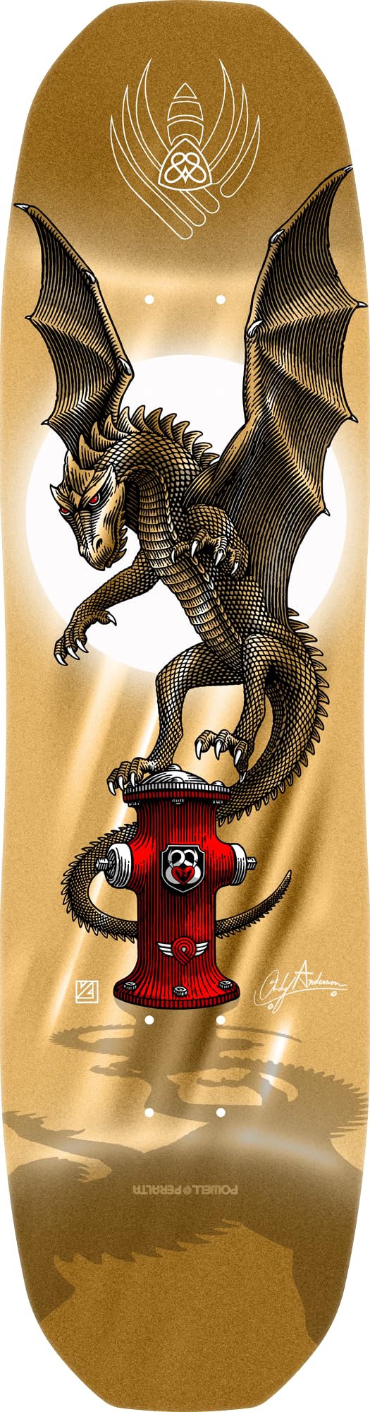 Powell Peralta Andy Anderson Hydrant Flight Skate Deck, folha