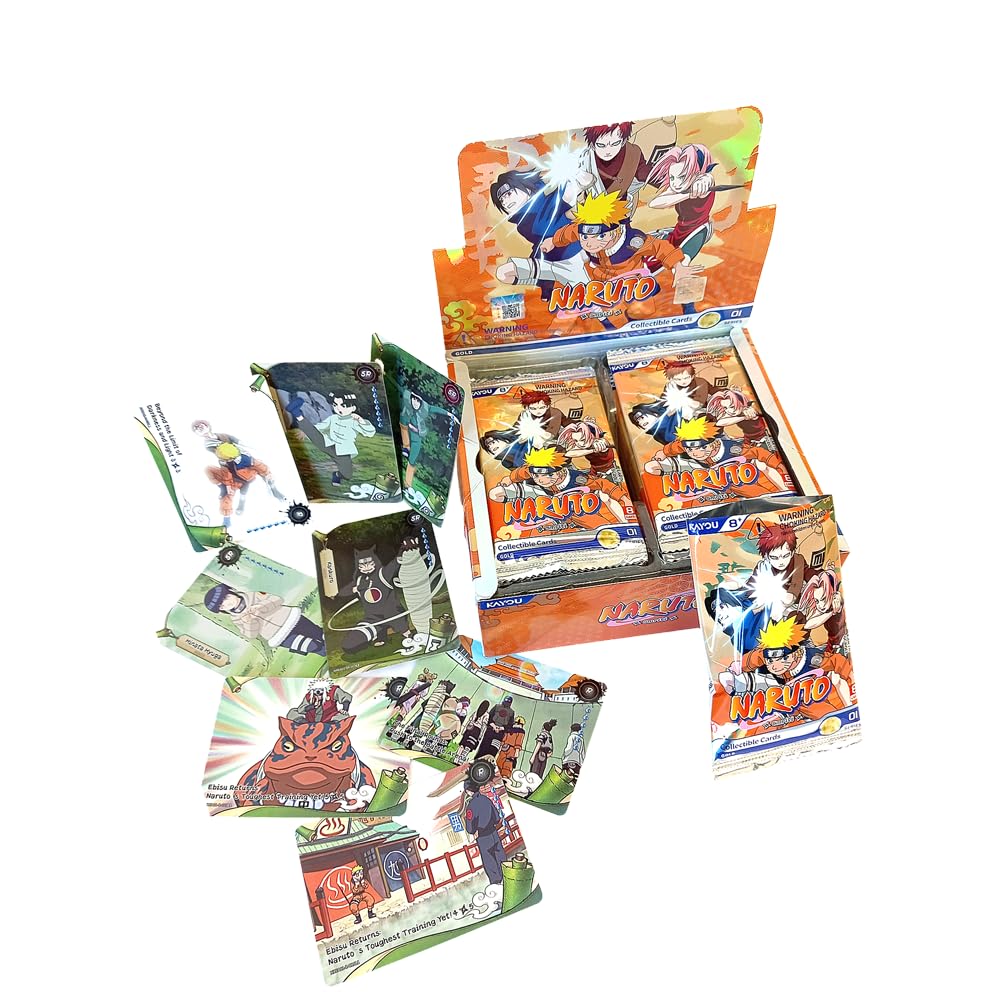 Kayou, Naruto – Smriti Collectible Card – Earth Scroll, 001B Foil Display (20 Booster Packs), karty kolekcjonerskie dla dzieci i dorosłych, wiek 8+, wersja EN, neutralne głosowo
