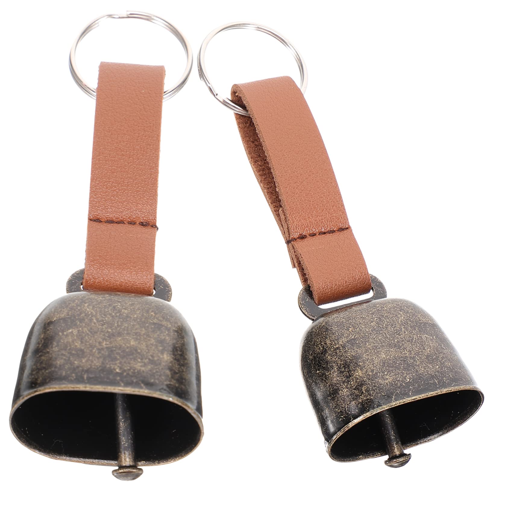 HONMEET 2Pcs Bear Bell for Outdoor Hiking Durable Loud Bear Bells Vintage Style Emergency Warning Bells for Camping Biking and Climbing Adventures