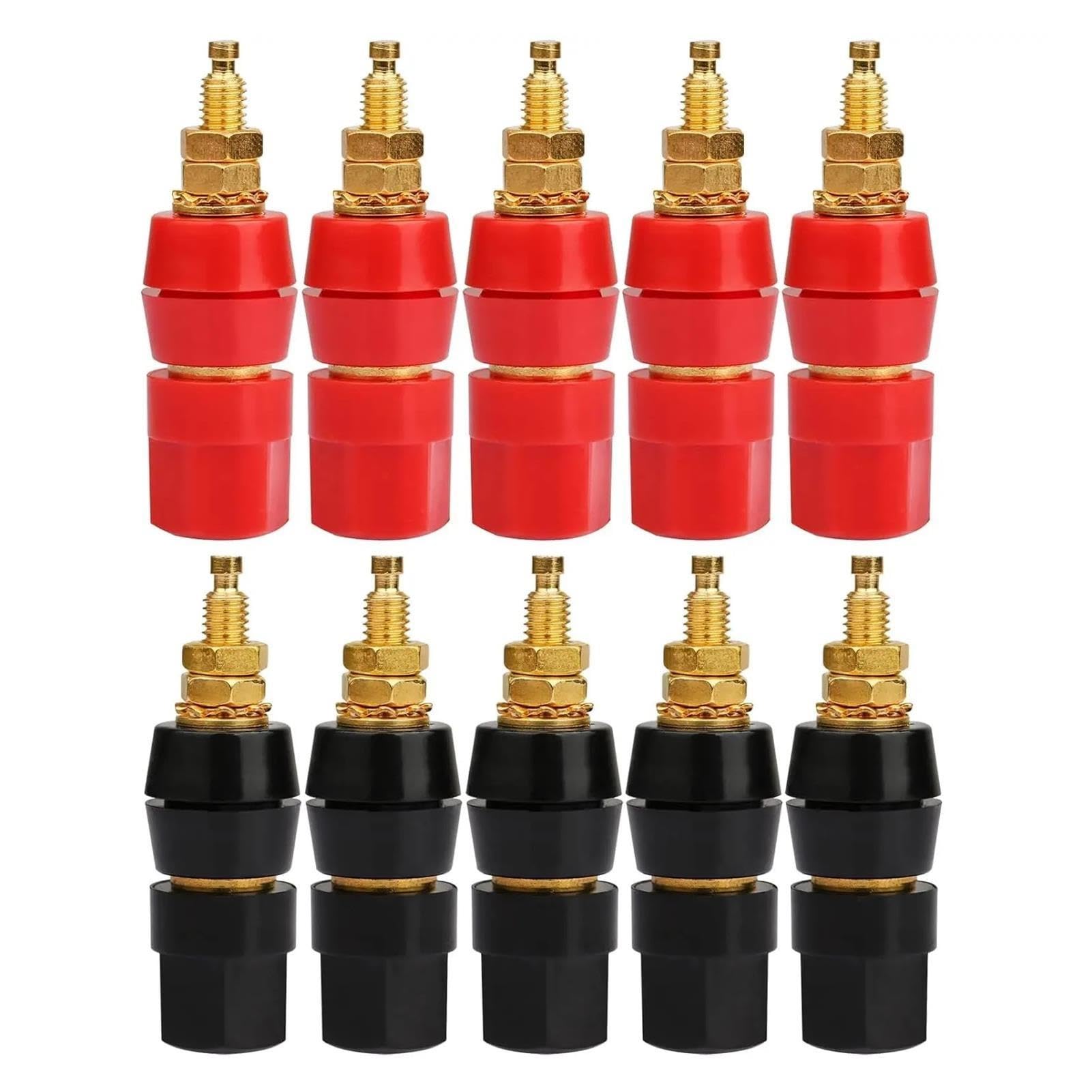 Connecteur de borne de liaison de fiche banane de 4mm, 4/10 pièces
