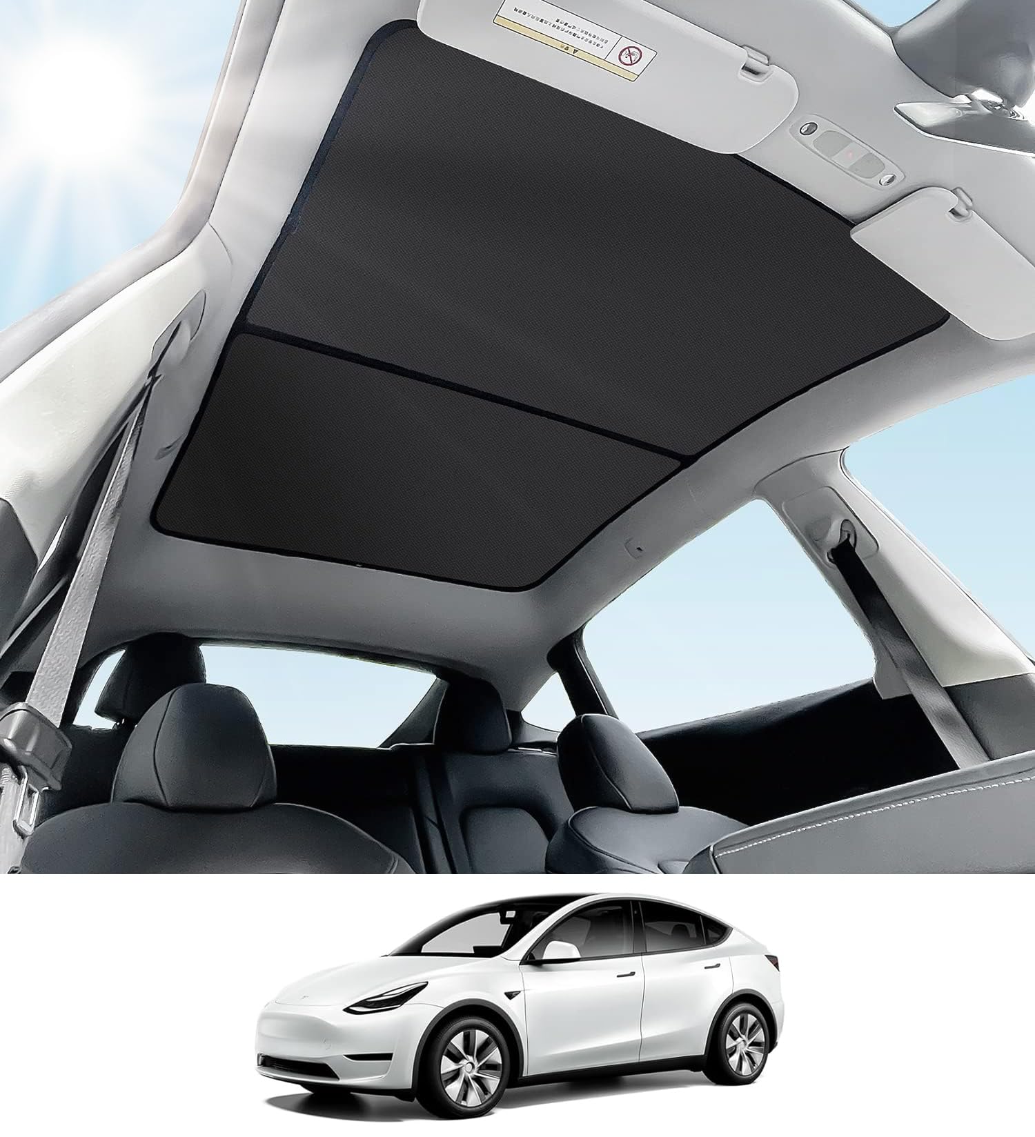 テスラモデルY 純正サンシェード 新品未使用 開封済み 新型テスラ 