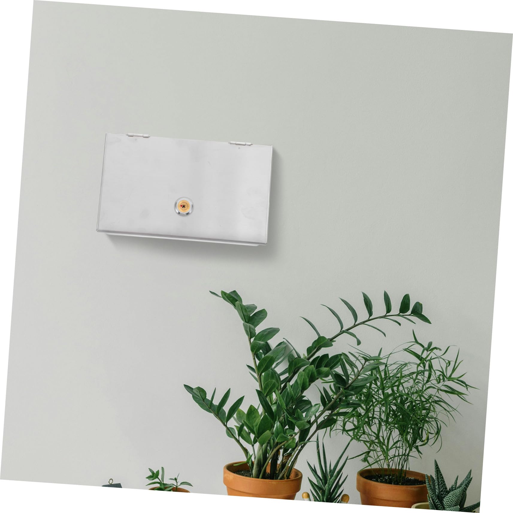 Coperchio Protezione Antifurto e Chiusura a Chiave per Prese Elettriche in Acciaio Inossidabile Resistente All'acqua per Uso Domestico e Ufficio
