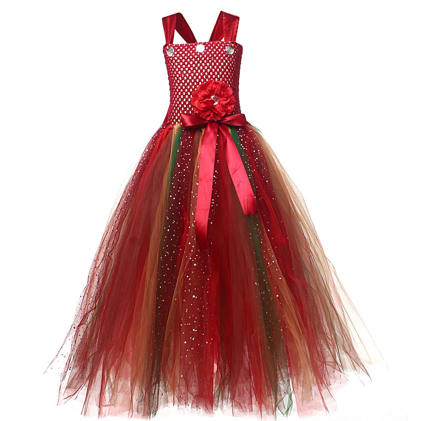 Generisch Costume da fata da bambina, per Halloween, cosplay, con fascia con ali | Costume da principessa per bambini, per feste, eventi in maschera, servizi fotografici, sfilate e