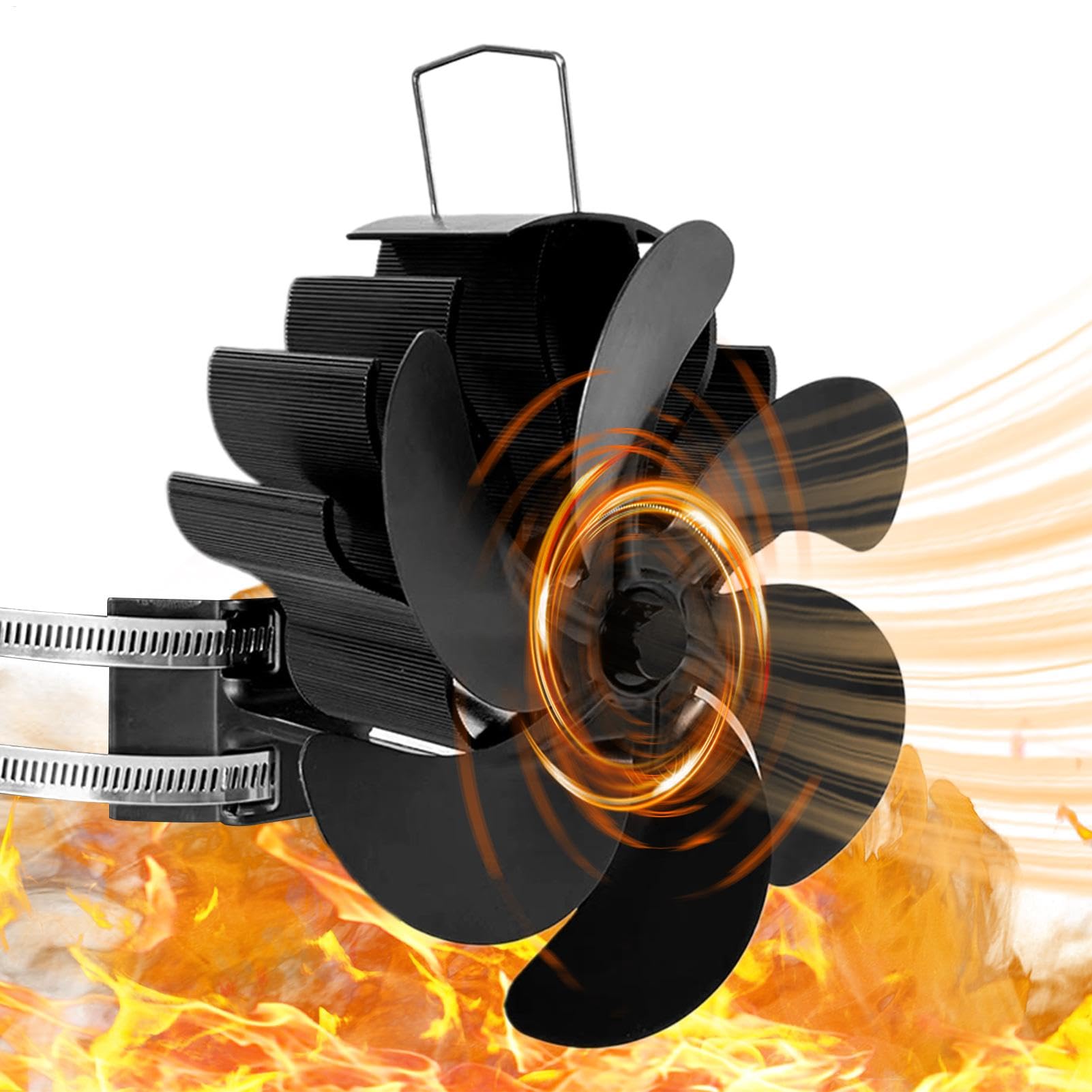 Ventilatore Per Caminetto Con Stufa A Legna Ventilatore Termico Silenzioso | Ventilatore Per Stufa Diffusione Aria Calda Per Bruciatori A Legna E Risc