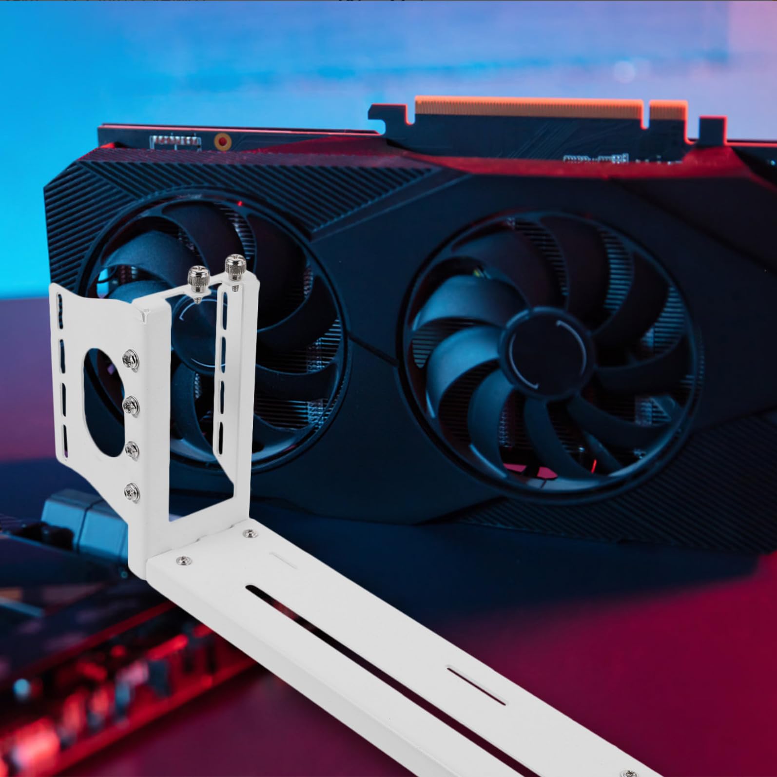 Supporto Verticale per Scheda Video Bianco per Chassis Grandi