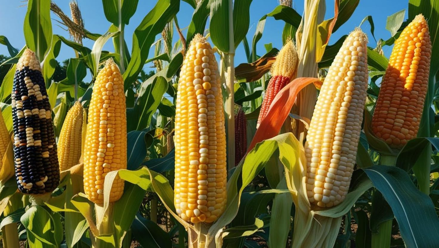 Brownie Brand Seed 10 Pack Victory Garden Sweet Corn Variety Seeds | Heriloom Seeds, Non-GMO, Untreated Seeds, Made in The USA, White, Yellow & Bi-Color Seeds