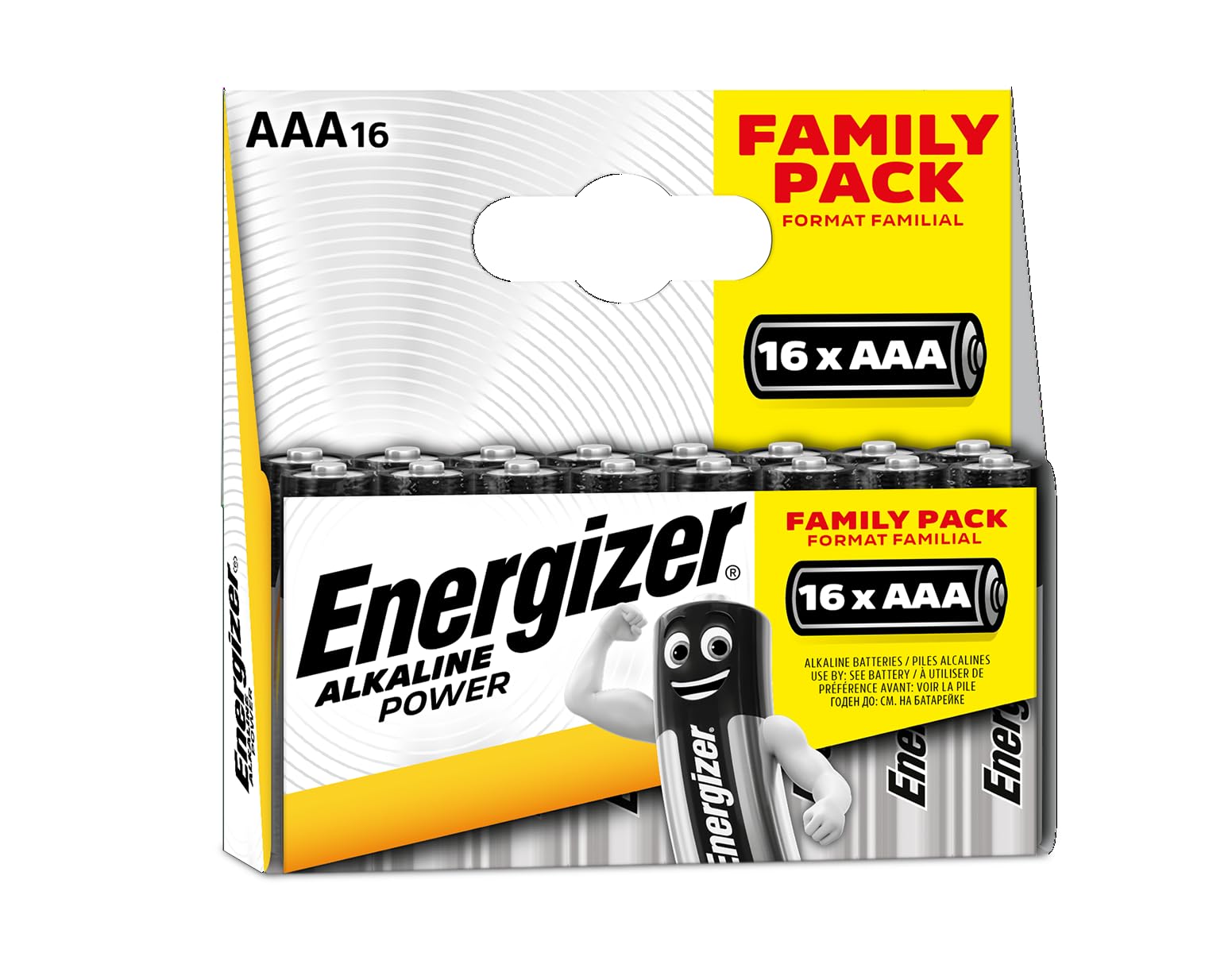 Energizer Battery AAA LR03 Alkaline Powe 16-pak 235395 16-pak