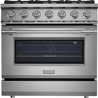 Empava Gas Range Review: Sleek & Efficient Kitchen Addition 12 Empava 36 Inch Professional Gas Range with Convection Oven, 6 Sealed Burners, Stainless Steel