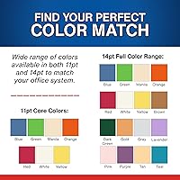 Vista 6 de Carpetas de archivos marrones, material médico, carpeta con pestaña final reforzada tamaño carta con cierre de 2 pulgadas en el interior frontal