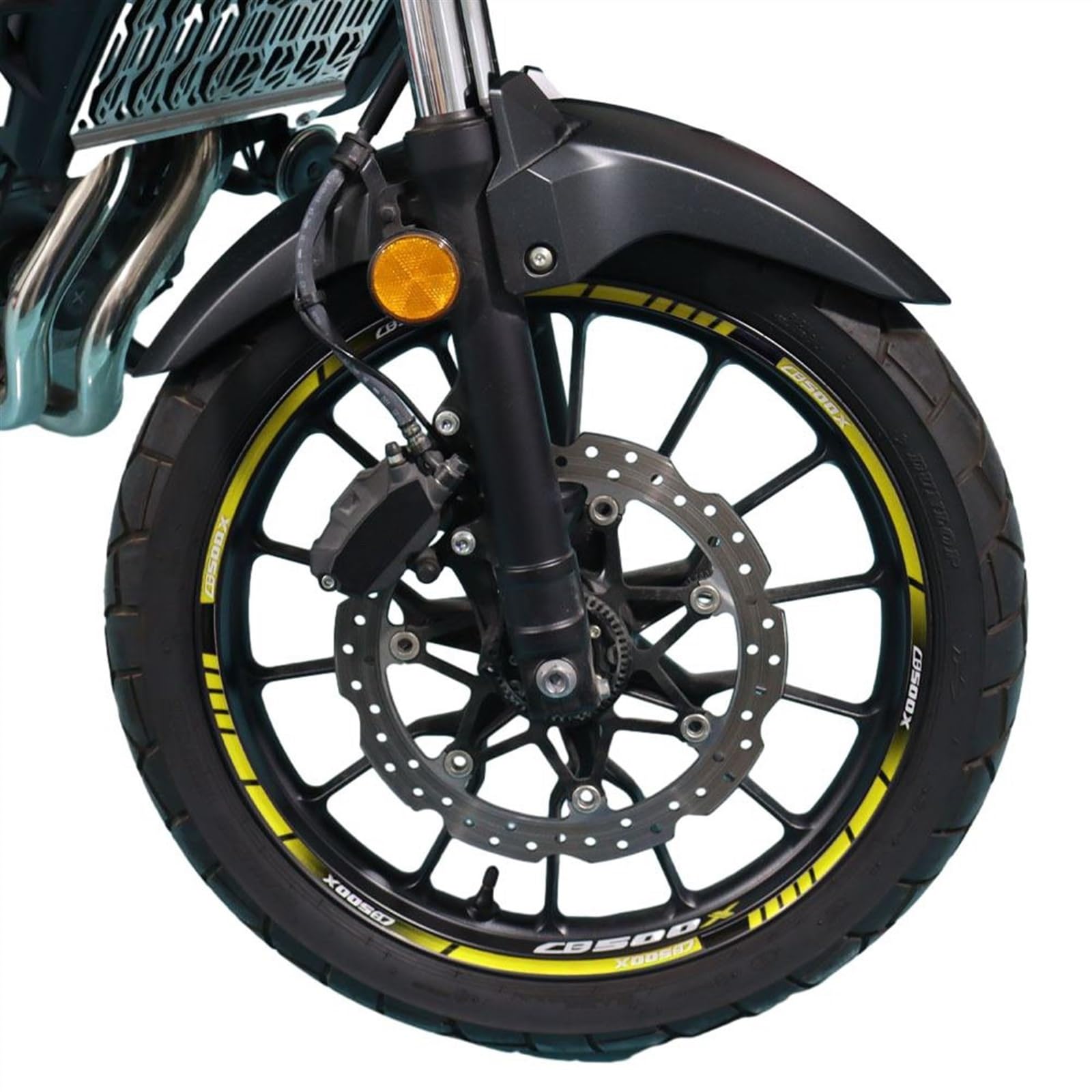 Frynuzb A6 Applique For Cb500x Cb 500X Cb500 X Full Set Decorative Motorcycle Wheel Stickers Reflective Motor Bike Waterproof Rim Decals(A6)