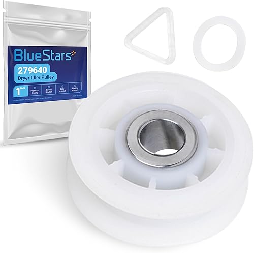 Polea de repuesto para secadora Ultra Durable 279640 de Blue Stars – Ajuste exacto para secadora Whirlpool y Kenmore – Sustituye a 3388672, 697692,