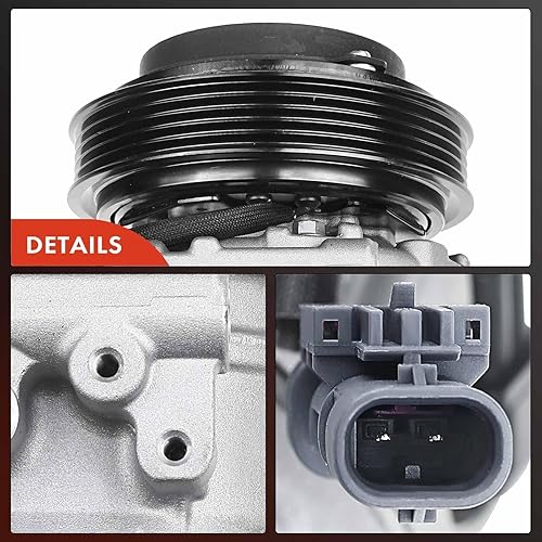 Miniatura 8 de A-Premium Compresor AC con embrague compatible con Chevrolet Equinox 2.4L 2012-2015, GMC Terrain 2.4L 2012-2015