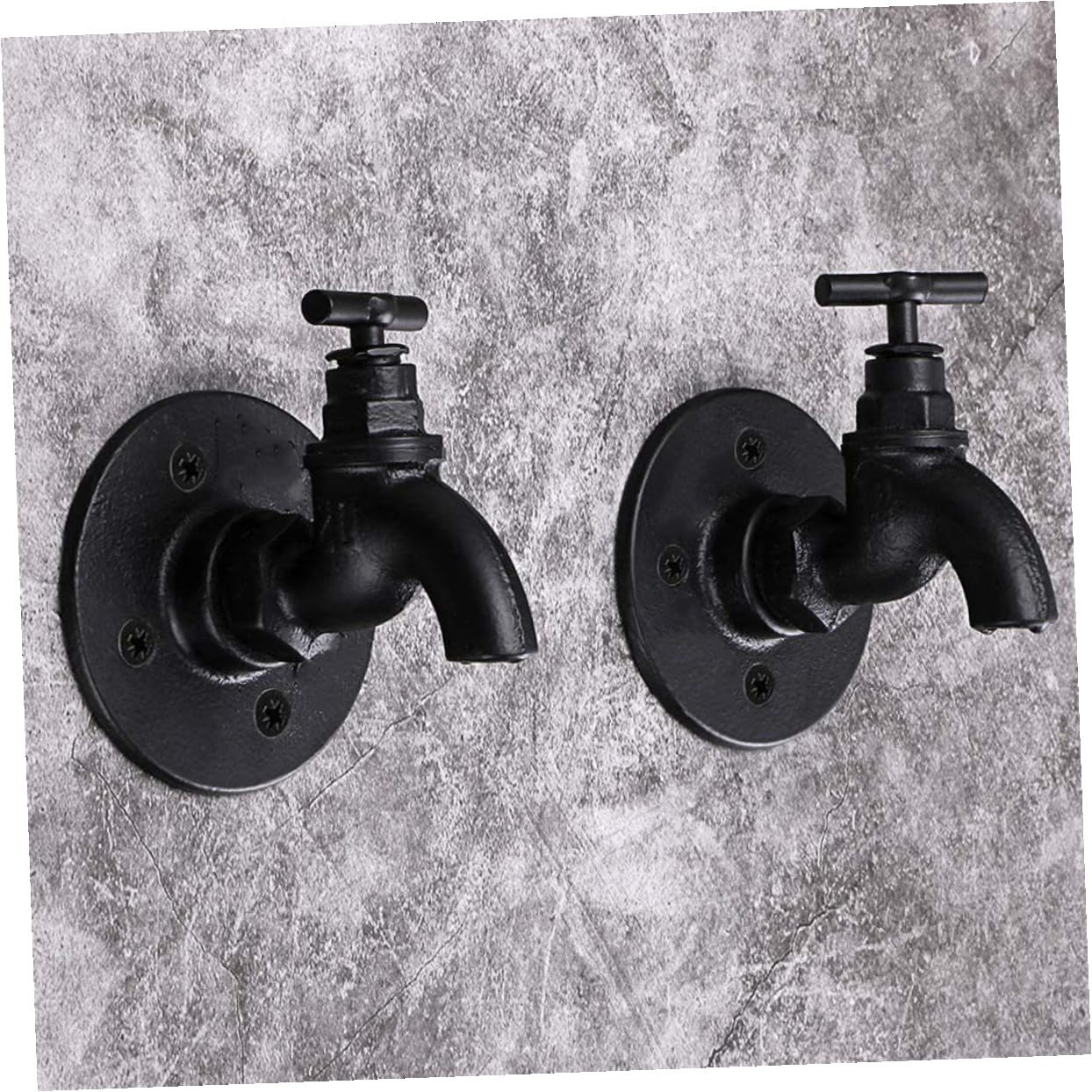 2 Stück Kreative Vintage Kleiderhaken aus Eisen Wasserhahn Design Wandmontage Küche Haushalt Organisator